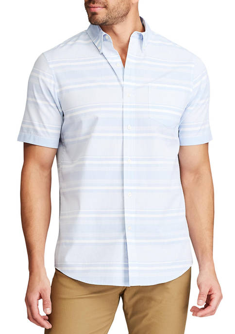 Chaps Performance Short Sleeve Easy Care Button Down