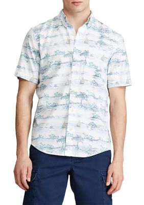 Chaps Go Untucked Short Sleeve Button Down Shirt | belk