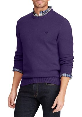 Chaps Solid Crew Neck Sweater | belk