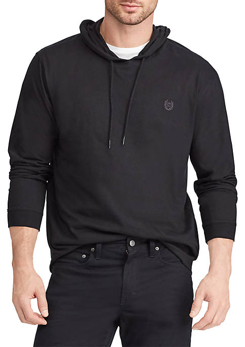 Chaps Mens Big and Tall Long Sleeve Light Weight Popover Hoodie