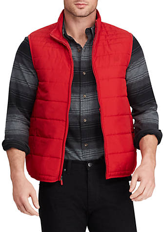 Chaps Mens Big and Tall Packable Quilted Vest
