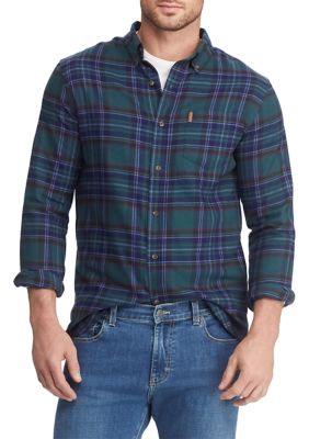 Chaps Big & Tall Go Untucked Flannel Shirt | belk
