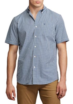 Chaps Big & Tall Performance Short Sleeve Easy Care Button Down Shirt ...