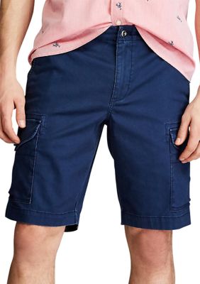 big and tall navy blue cargo shorts