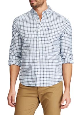 Chaps Big & Tall Long Sleeve Stretch Oxford Button-Down Shirt | belk