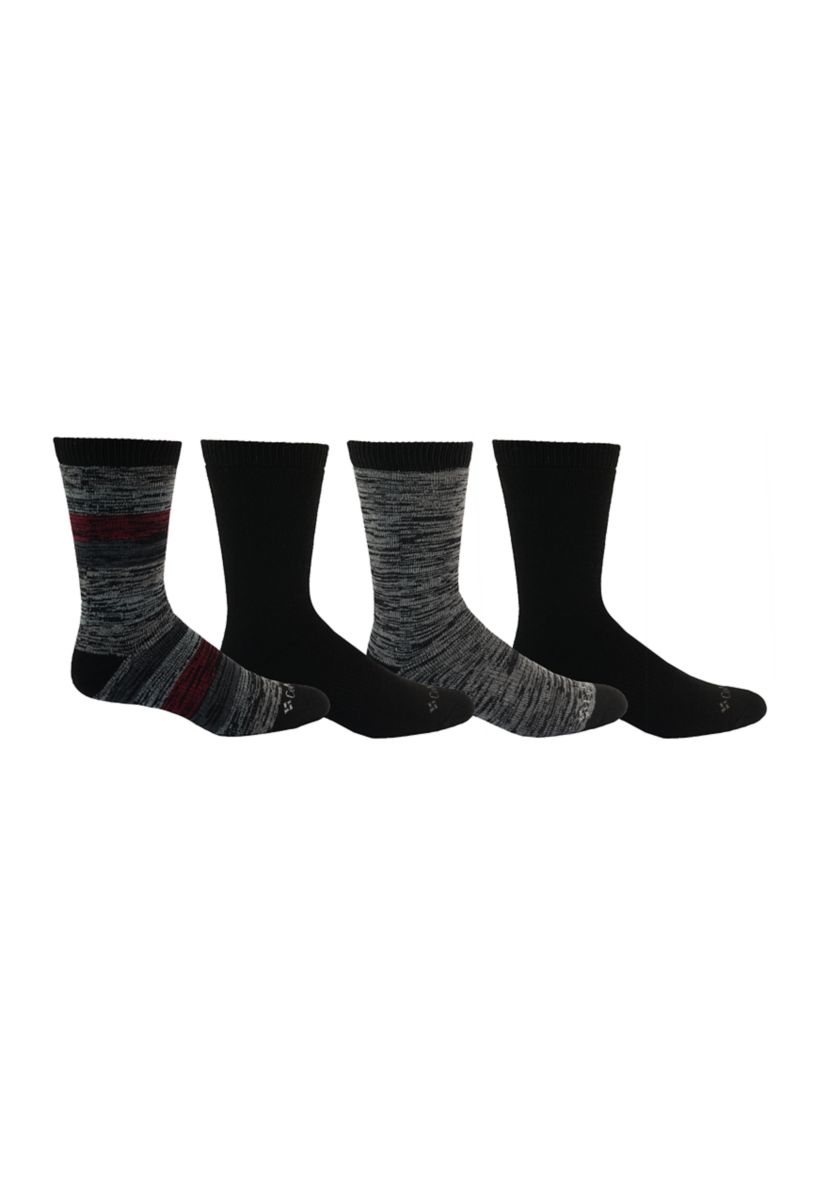 4-Pack Moisture Control Crew Socks 