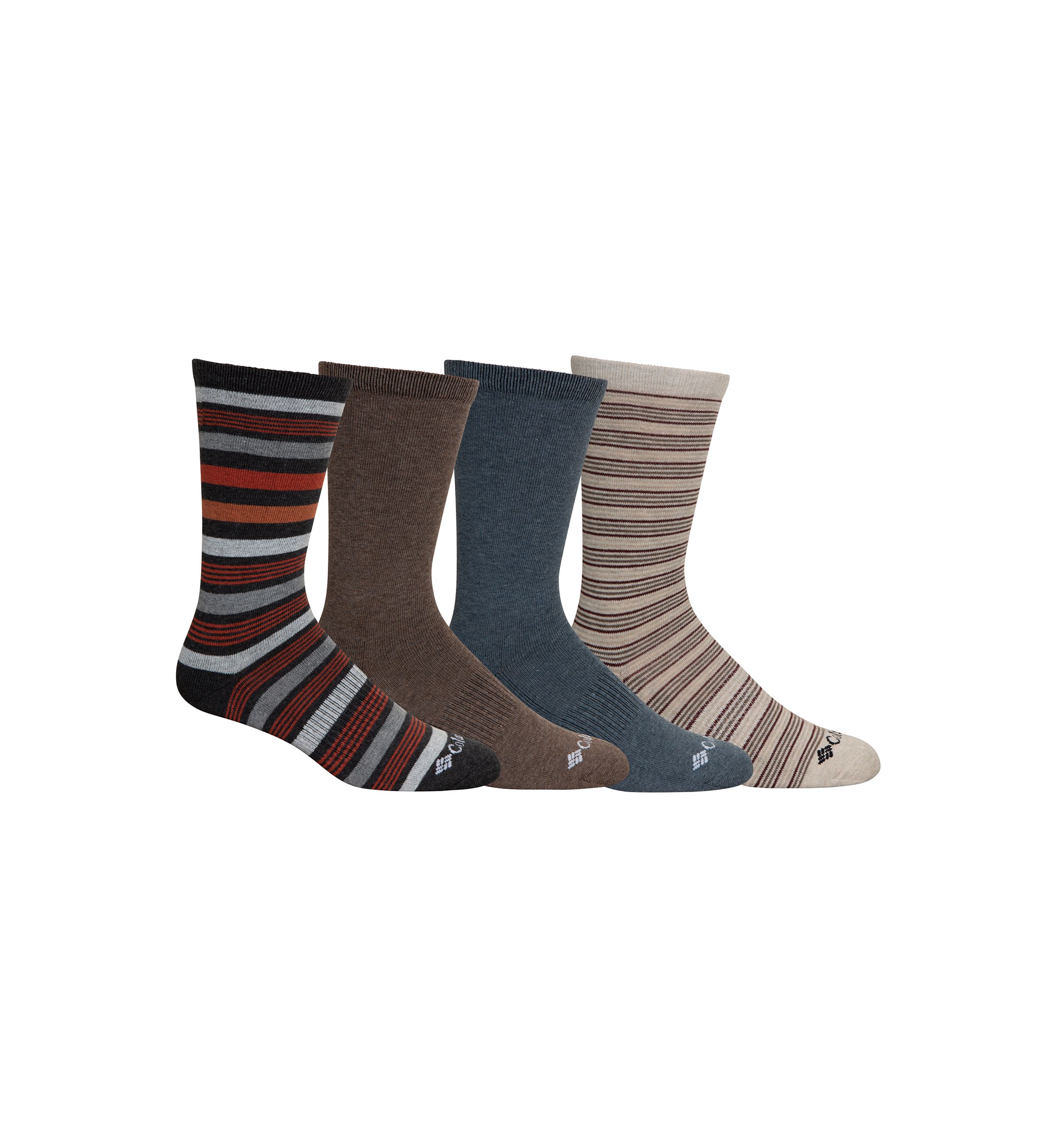 4-Pack Moisture Control Crew Socks 