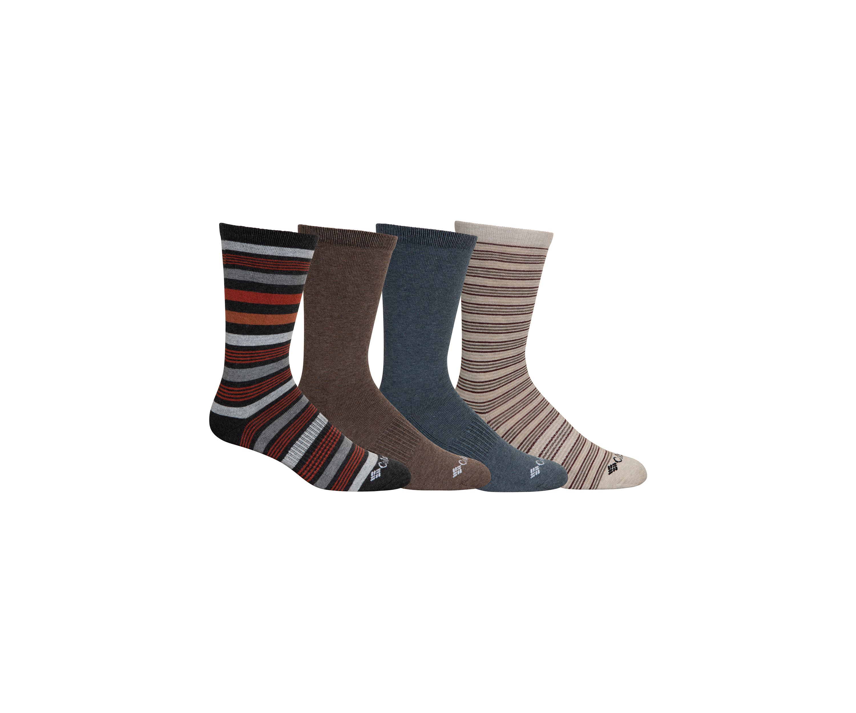 4-Pack Moisture Control Crew Socks 