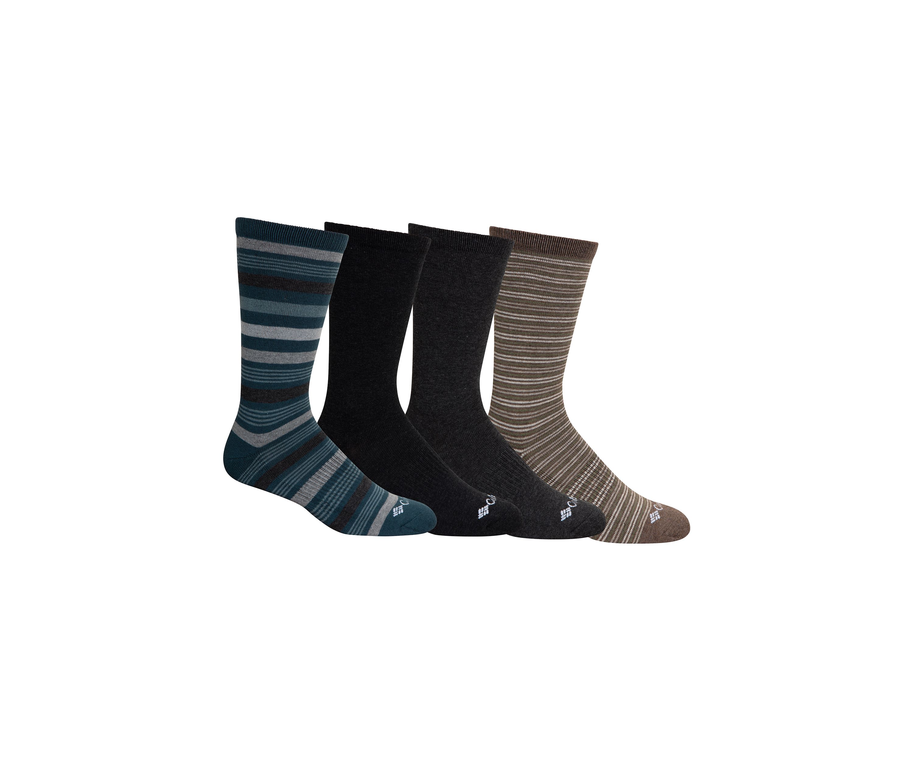 4-Pack Moisture Control Crew Socks
