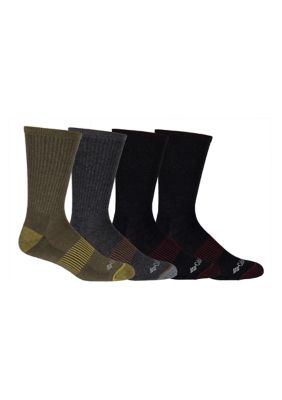Columbia Heather Rib Knit Crew Socks Set Of 4 Belk