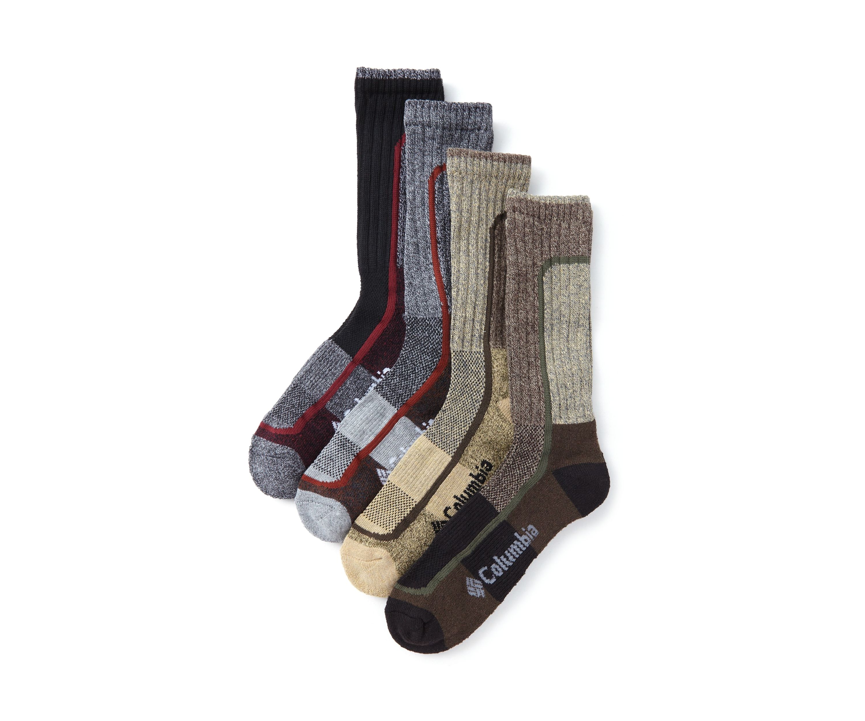 4-Pack of Plaid Crew Socks 