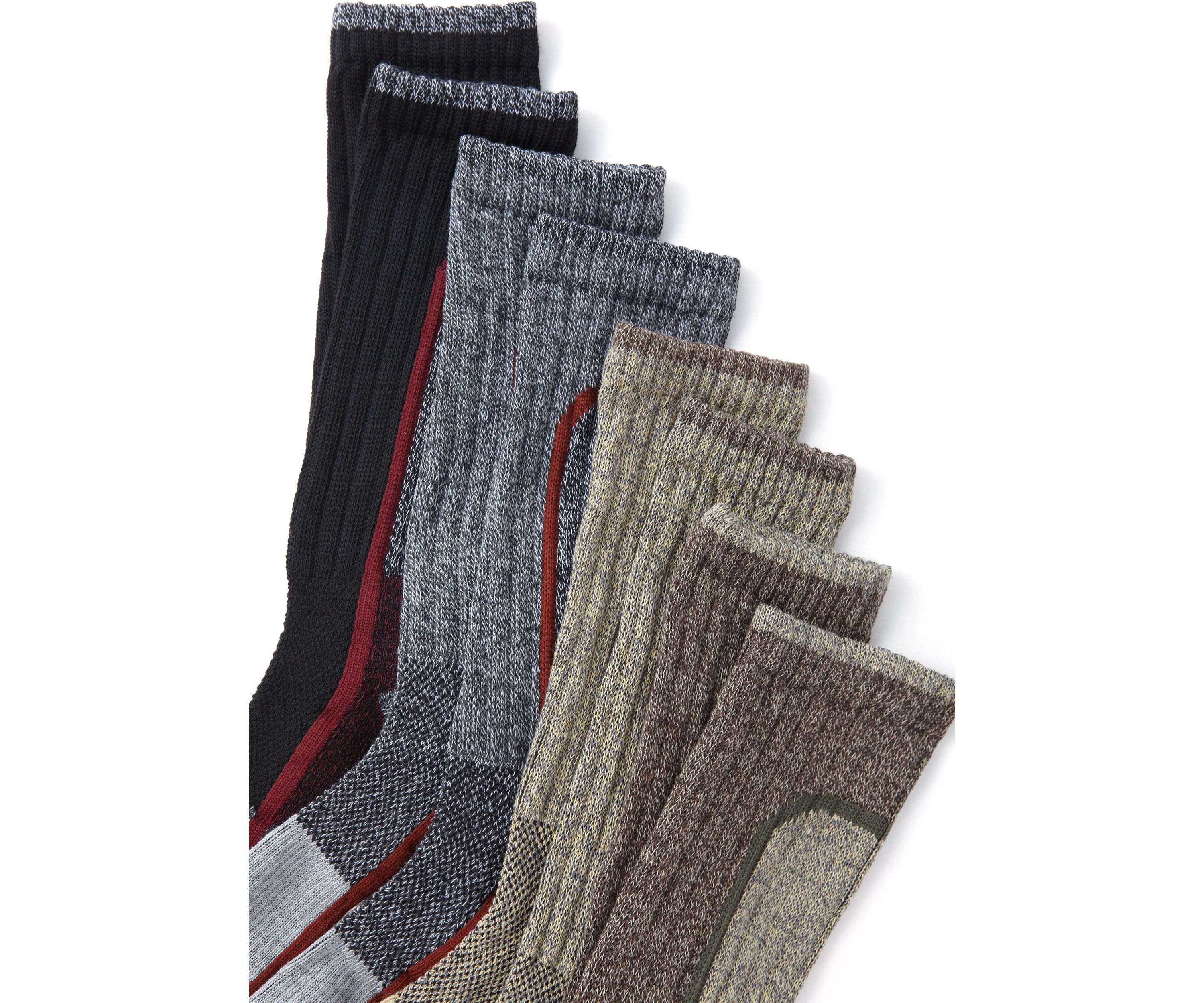 4-Pack of Plaid Crew Socks 