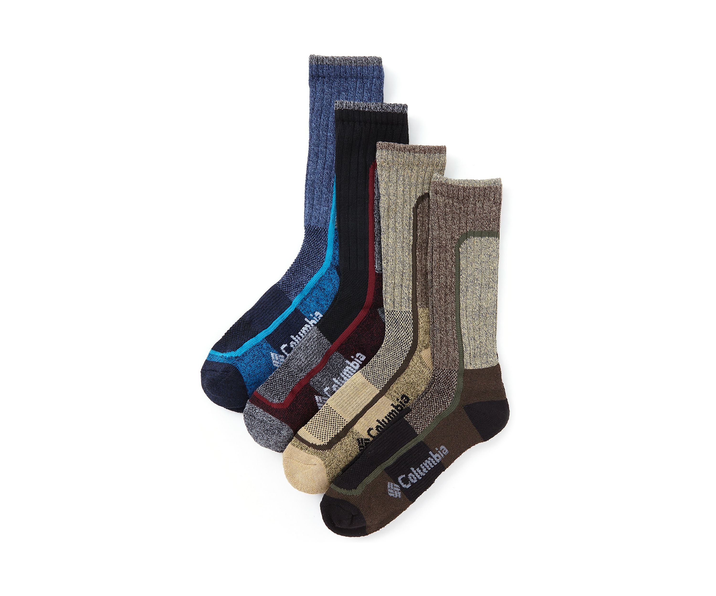  4-Pack of Plaid Crew Socks 