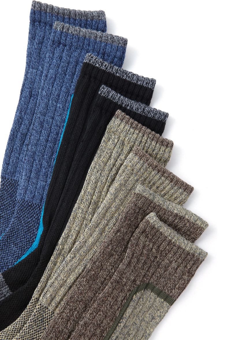  4-Pack of Plaid Crew Socks 