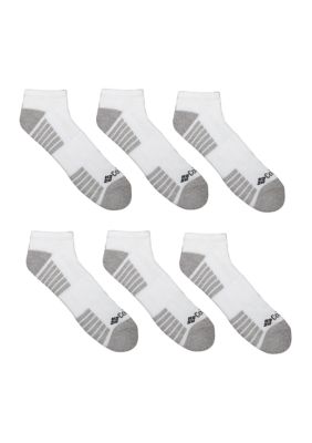 Columbia Men's Lifestyle No Show Socks - Pack of 6, White, 10 - 13