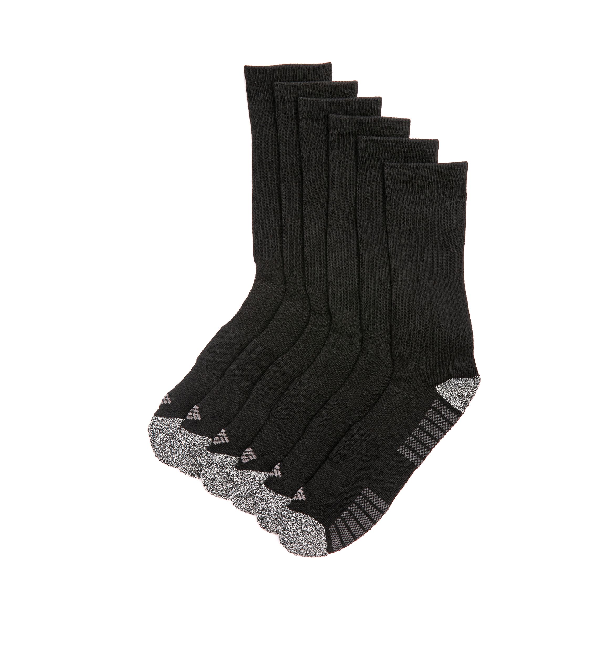6 Pack Cushioned Sport Crew Socks