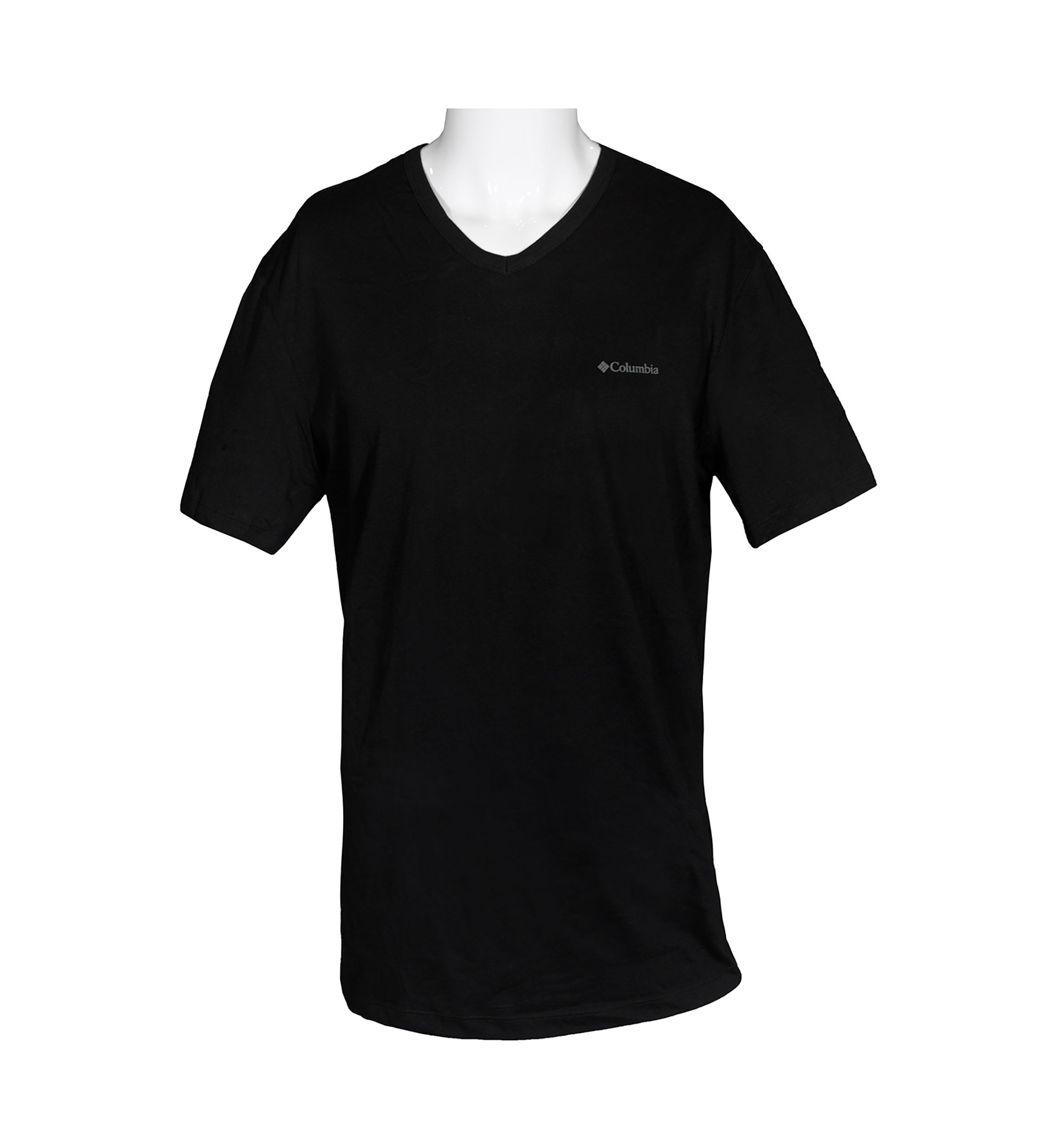 Short Sleeve Solid V-Neck Undershirts  - 3 Pack