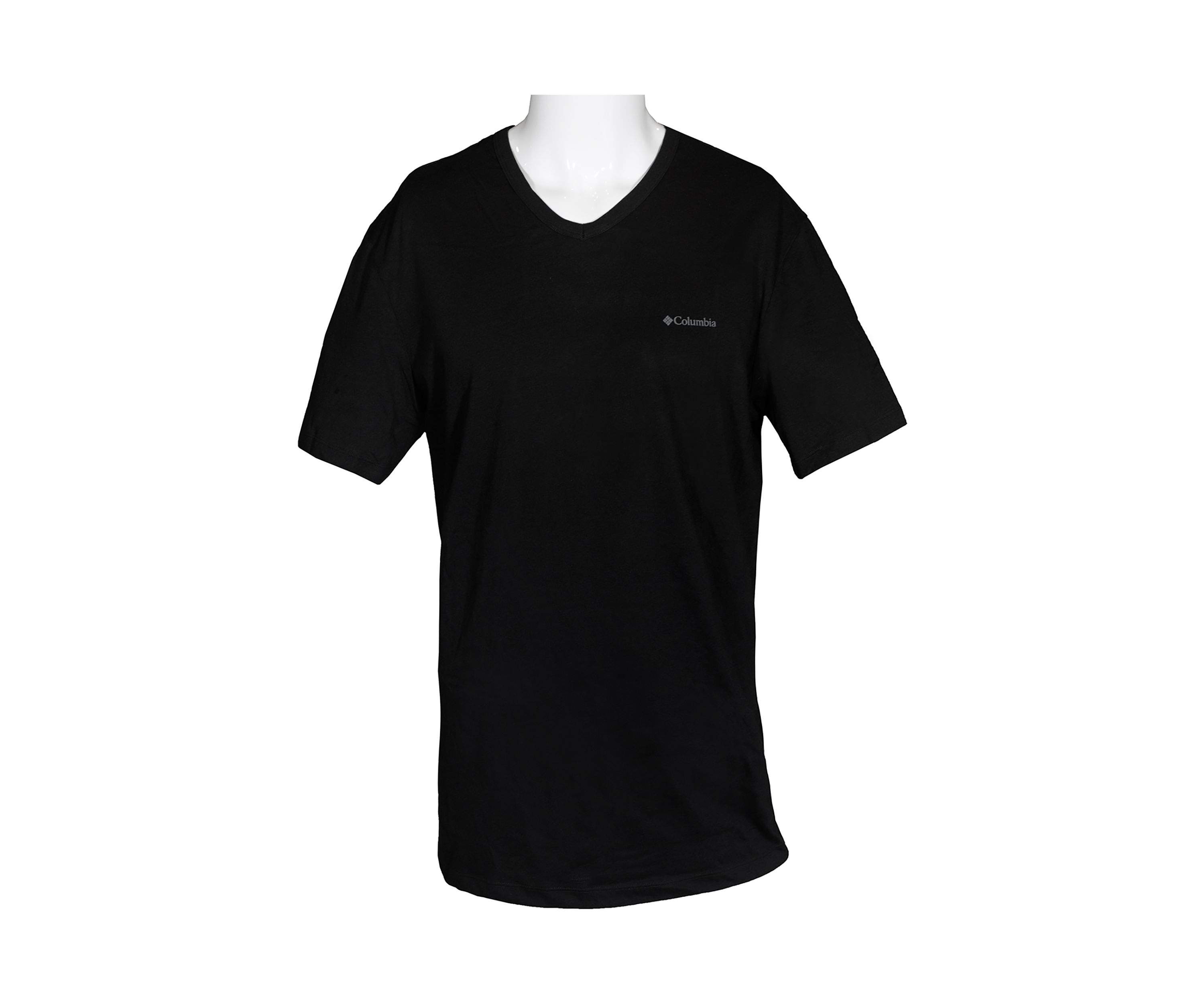 Short Sleeve Solid V-Neck Undershirts  - 3 Pack