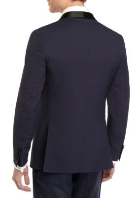 Royal Violet Stretch Slim Fit Tuxedo Jacket