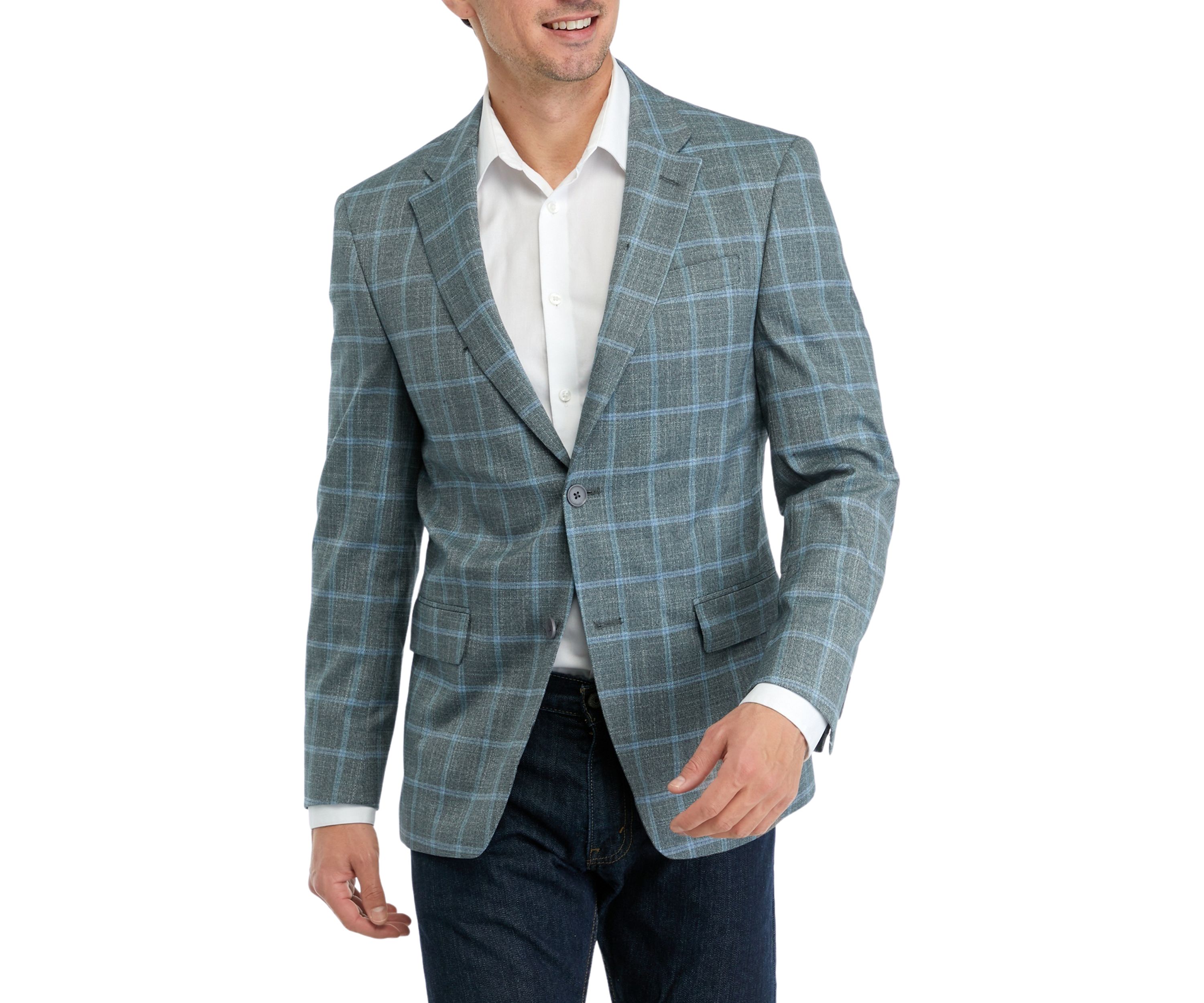 Single Breasted 2-Button Sport Coat 
