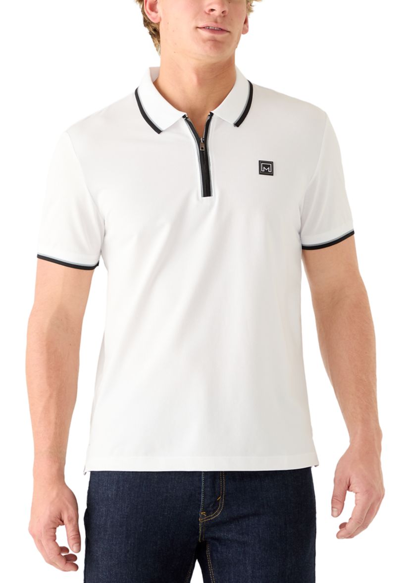 Collection by Michael Strahan  Men's Short Sleeve Zip Polo | Belk