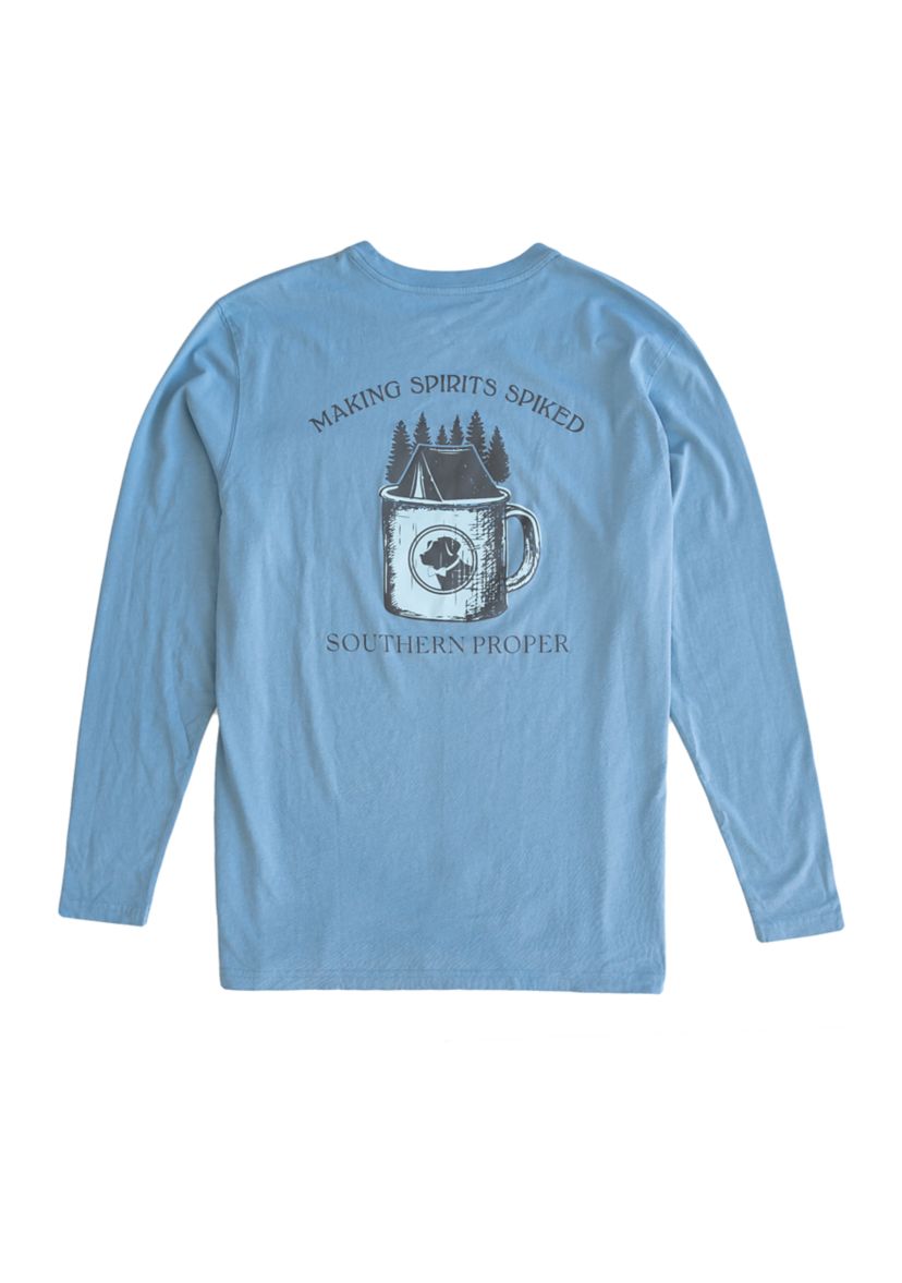 Long Sleeve Screen Printed T-Shirt