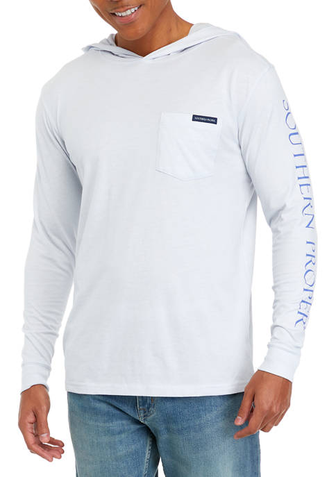 Southern Proper Coastal Blue Graphic Hoodie T-Shirt