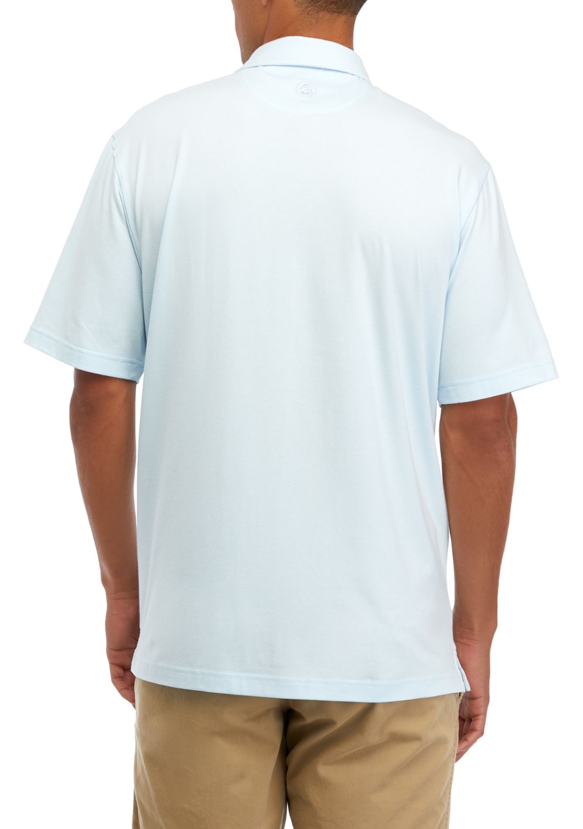 Short Sleeve Solid Heather Polo Shirt