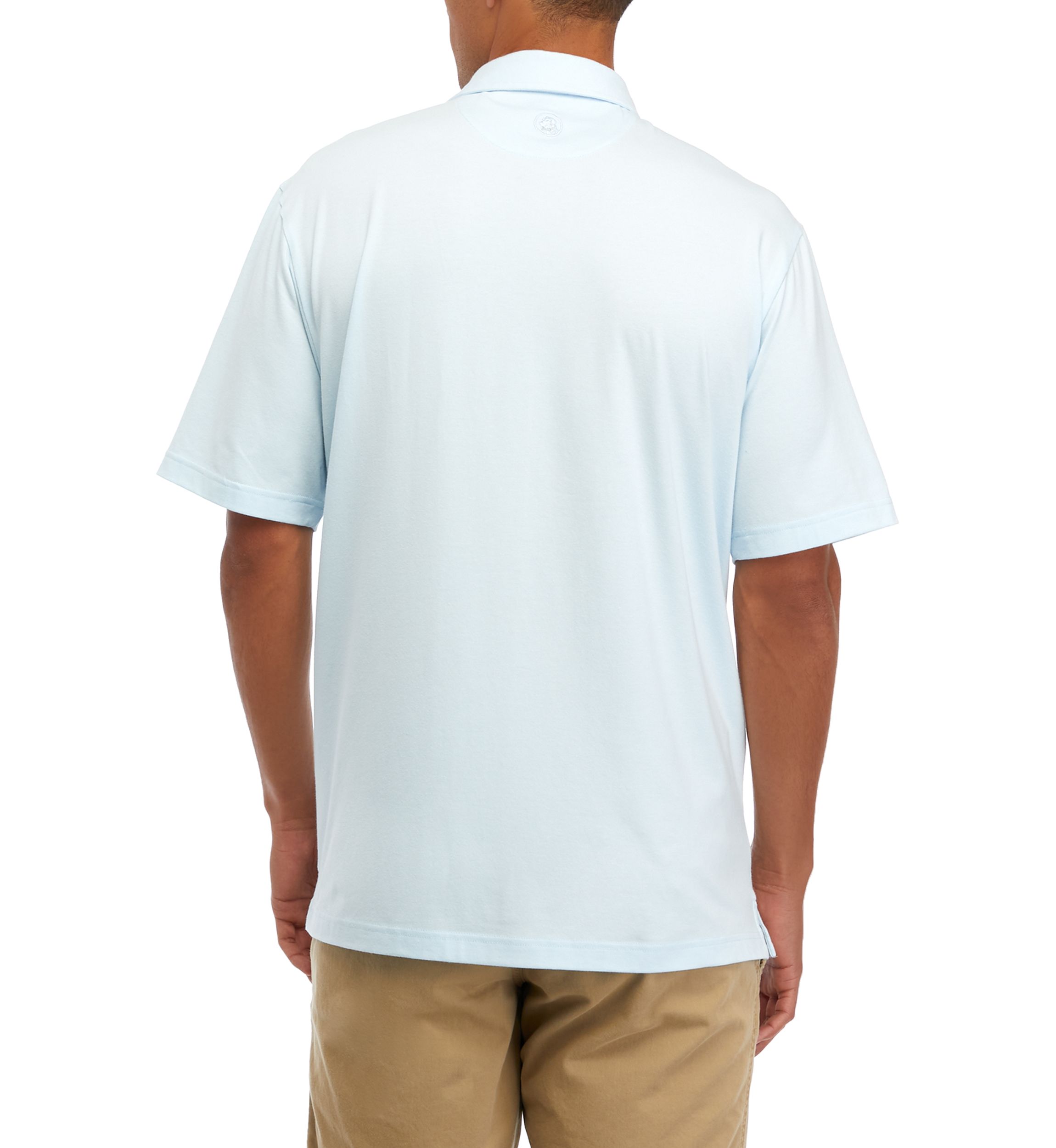 Short Sleeve Solid Heather Polo Shirt