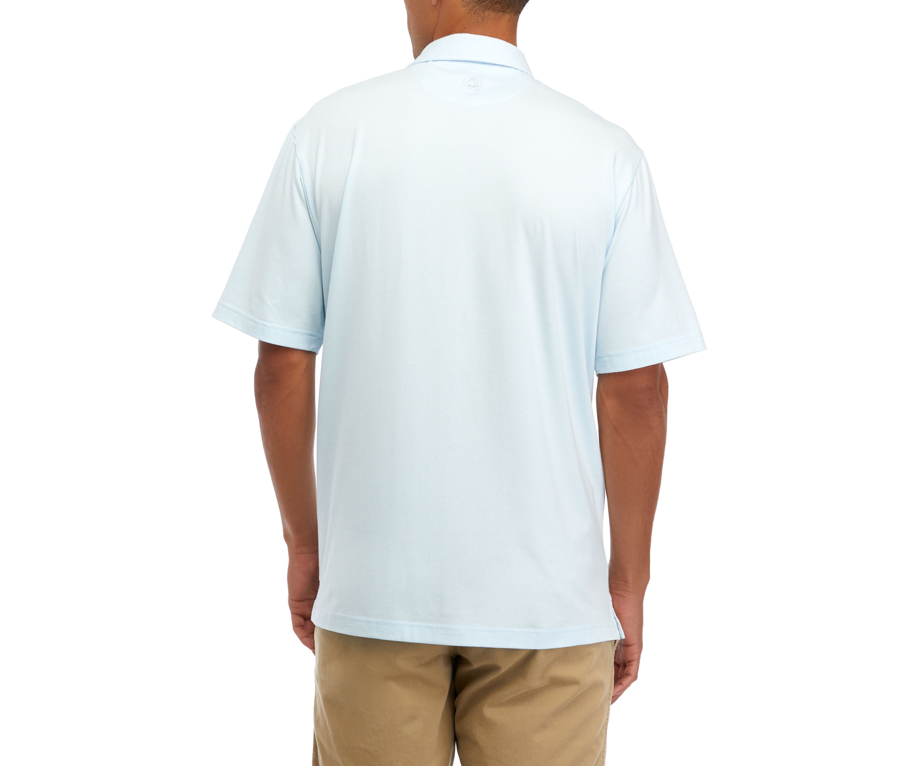 Short Sleeve Solid Heather Polo Shirt