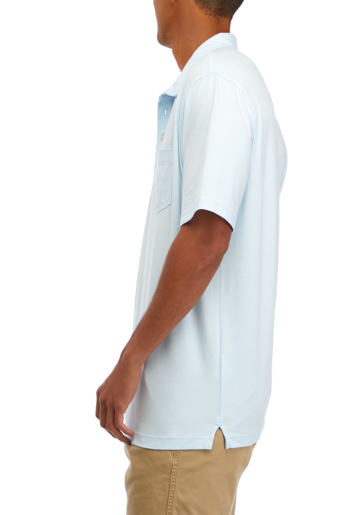 Short Sleeve Solid Heather Polo Shirt