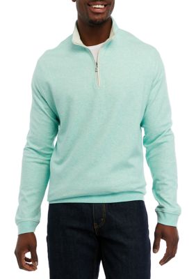 Southern Proper Men's Canal Long Sleeve 1/4 Zip Sweater, Small