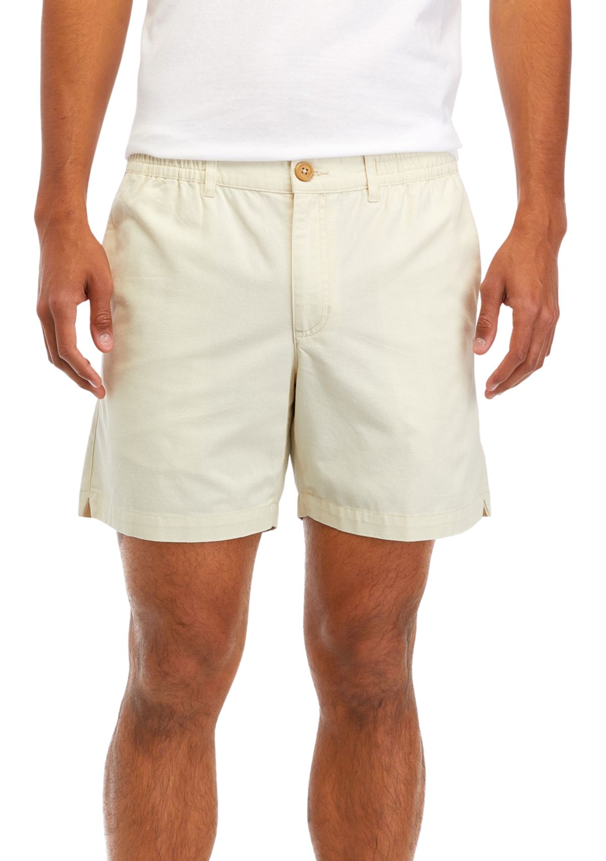 PC Canvas Elastic Waist Shorts