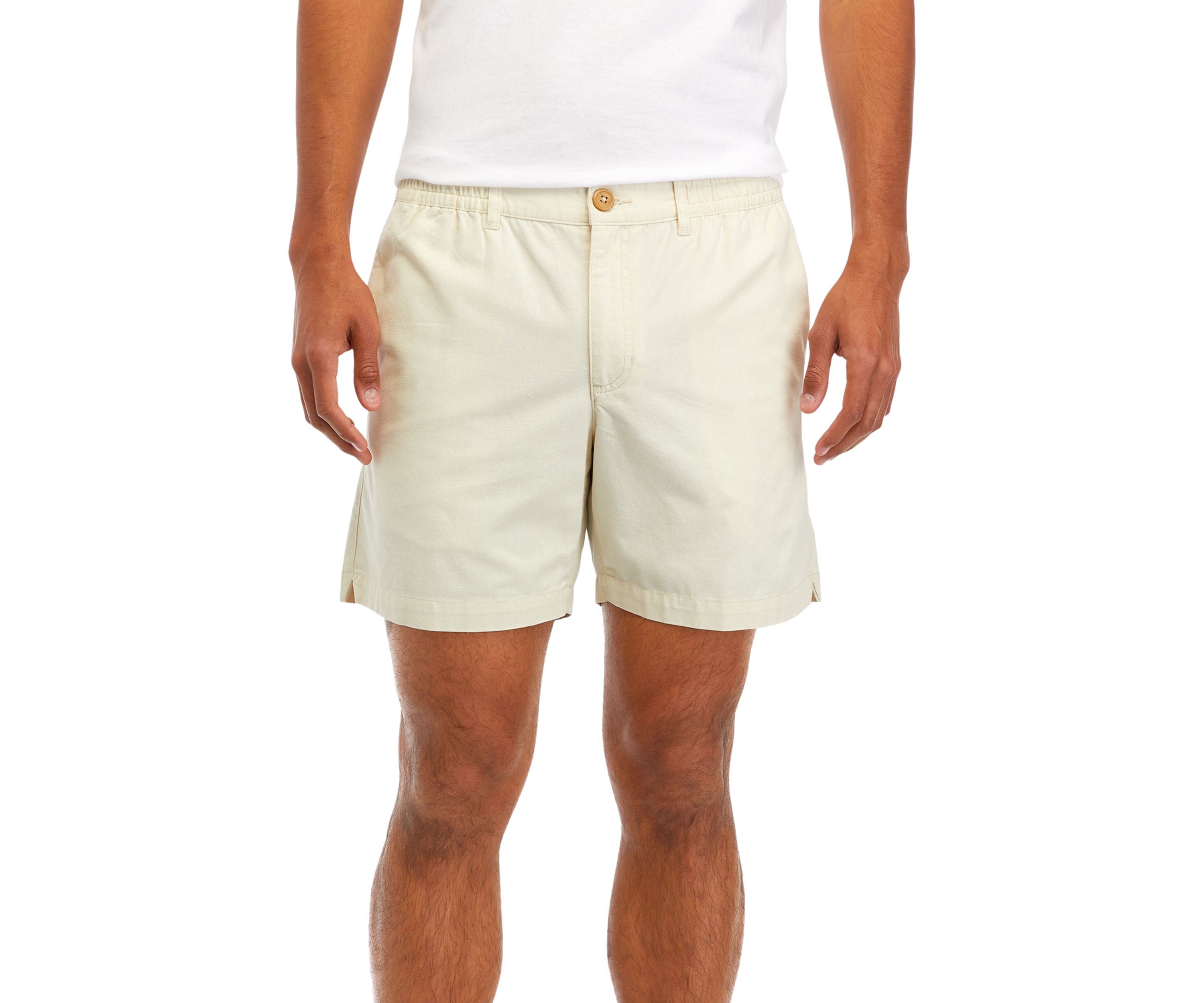 PC Canvas Elastic Waist Shorts
