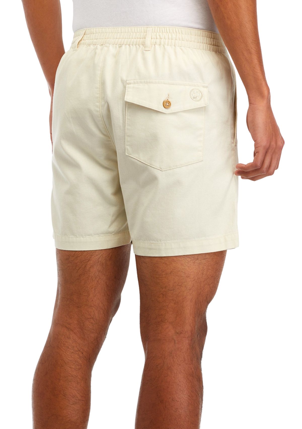 PC Canvas Elastic Waist Shorts