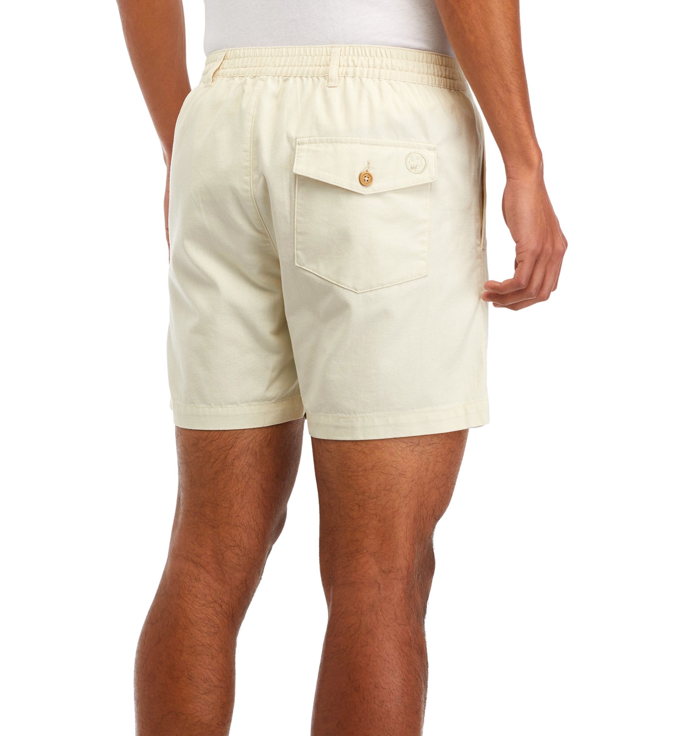PC Canvas Elastic Waist Shorts