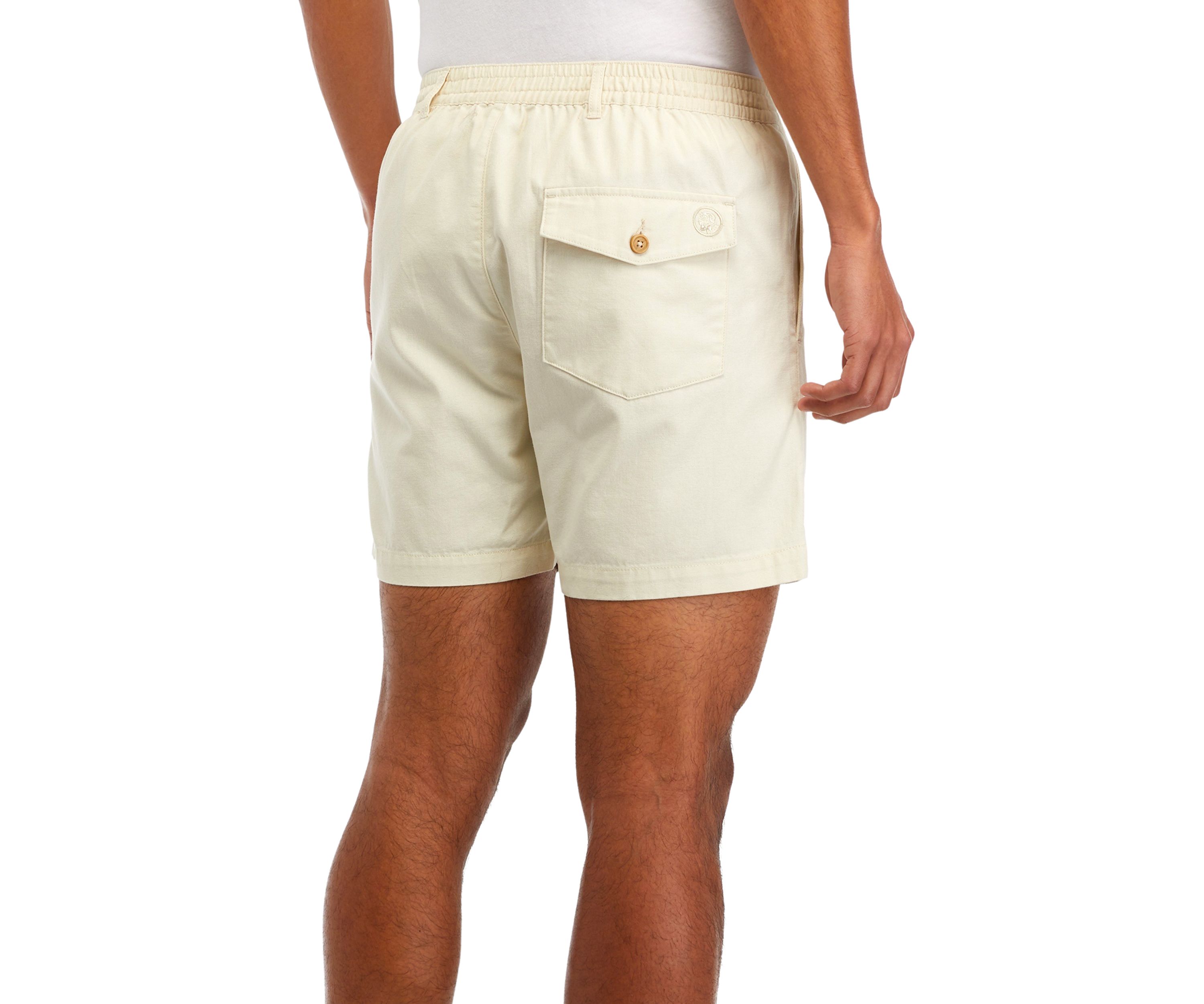 PC Canvas Elastic Waist Shorts