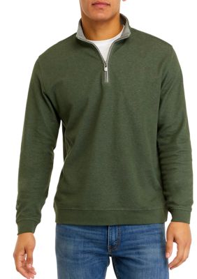 Southern Proper Men's Canal Long Sleeve 1/4 Zip Sweater, Small