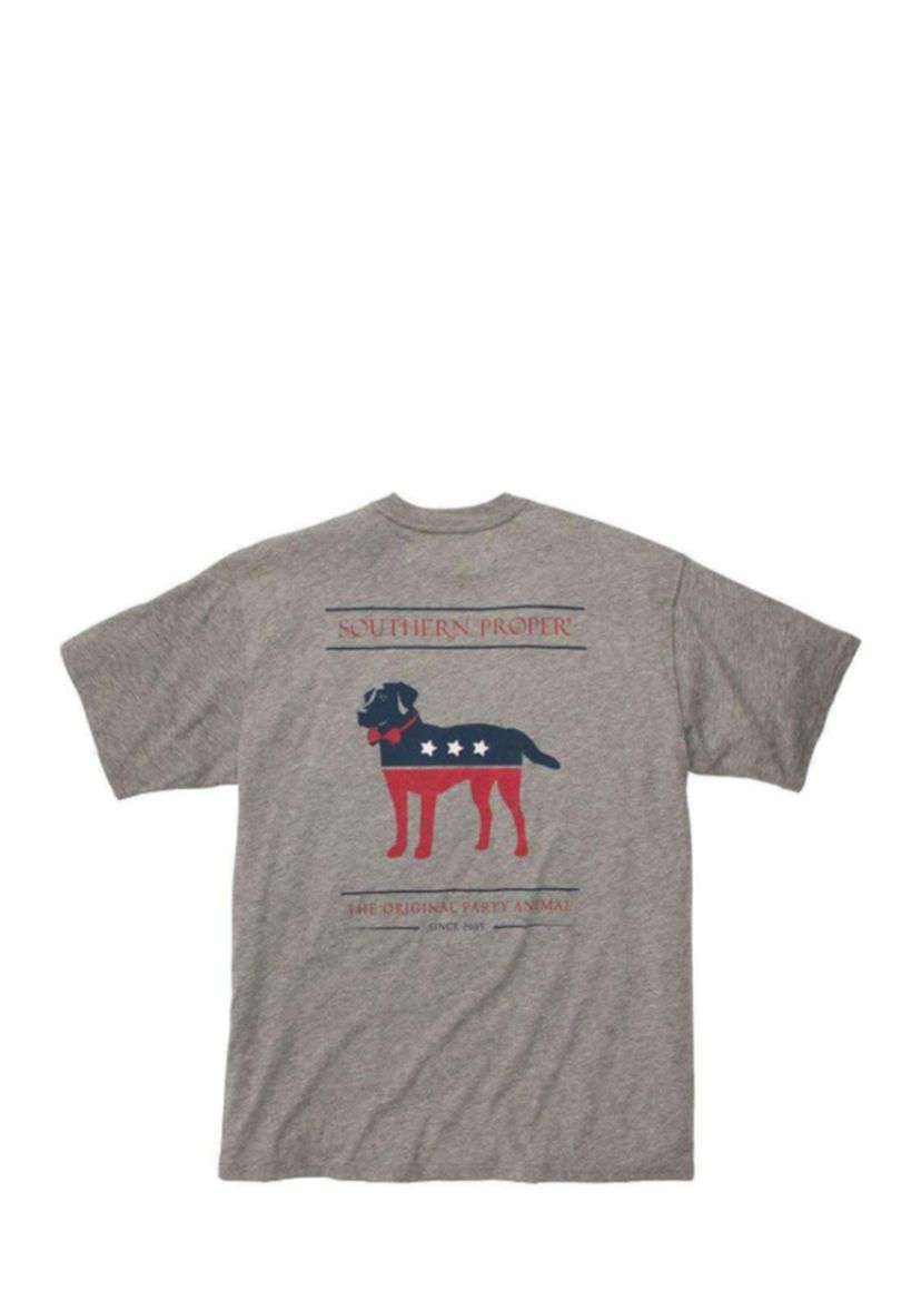 Short Sleeve Party Animal Graphic T-Shirt