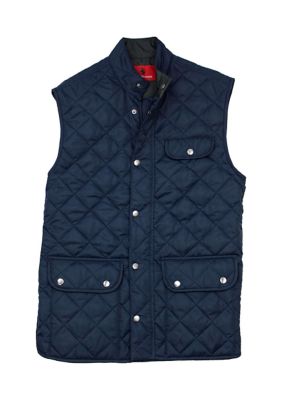 Southern Proper Men's Ashport Quilted Vest, Navy Blue, Small