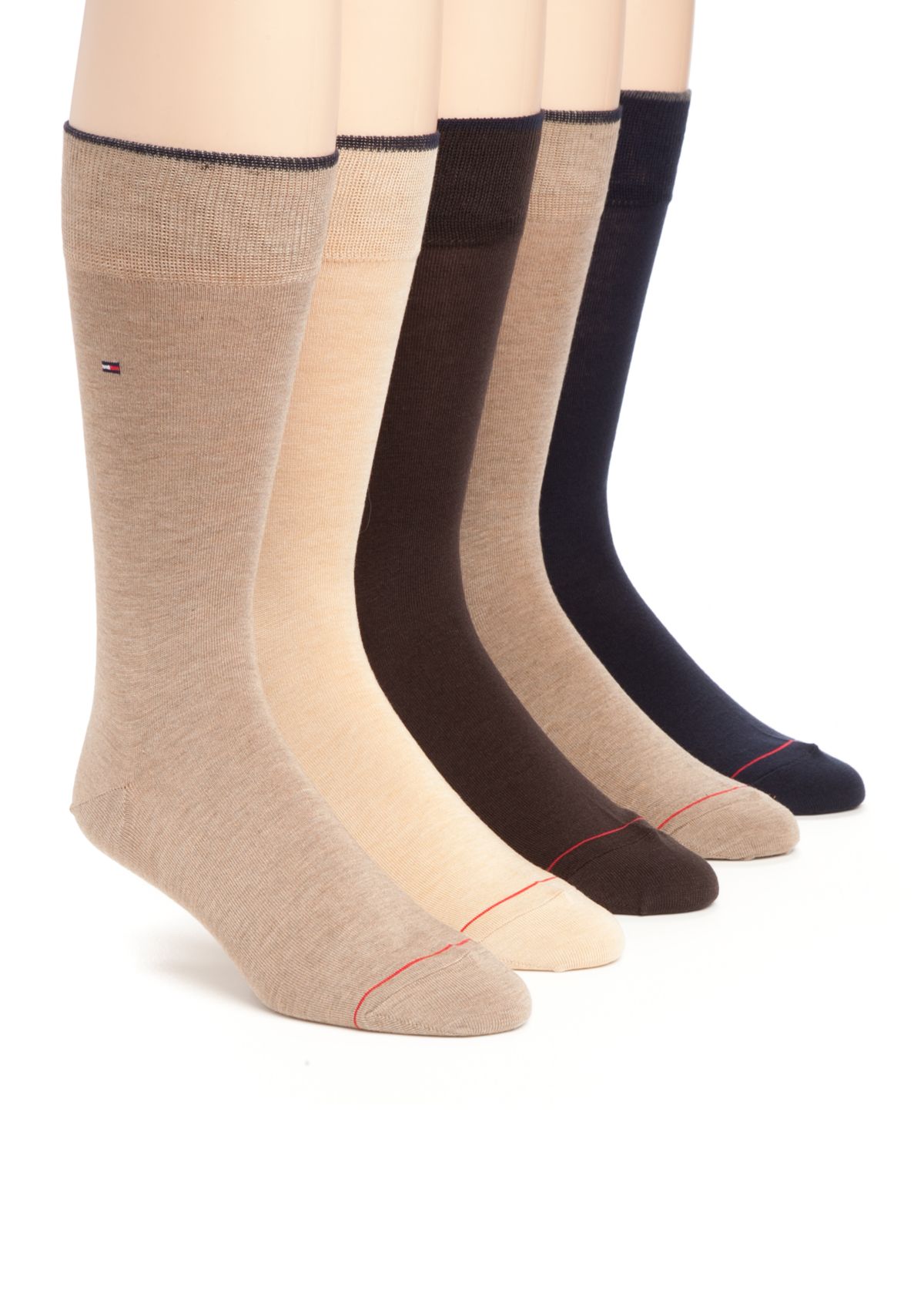 Flat Knit Comfort Blend Socks - 5 Pack