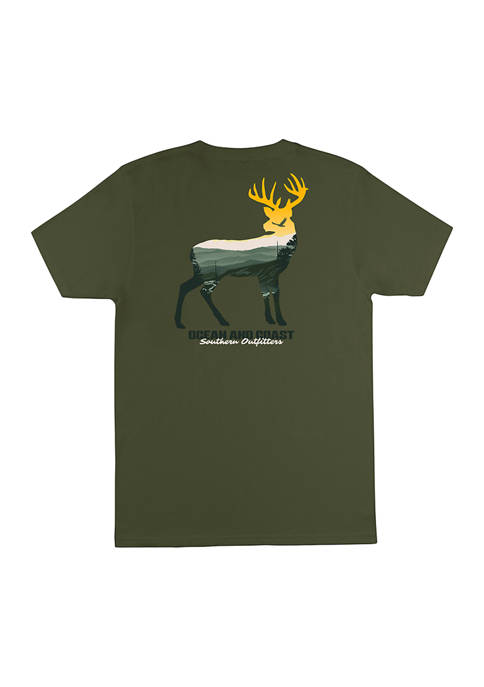 Ocean + Coast® Deer Fill Graphic T-Shirt