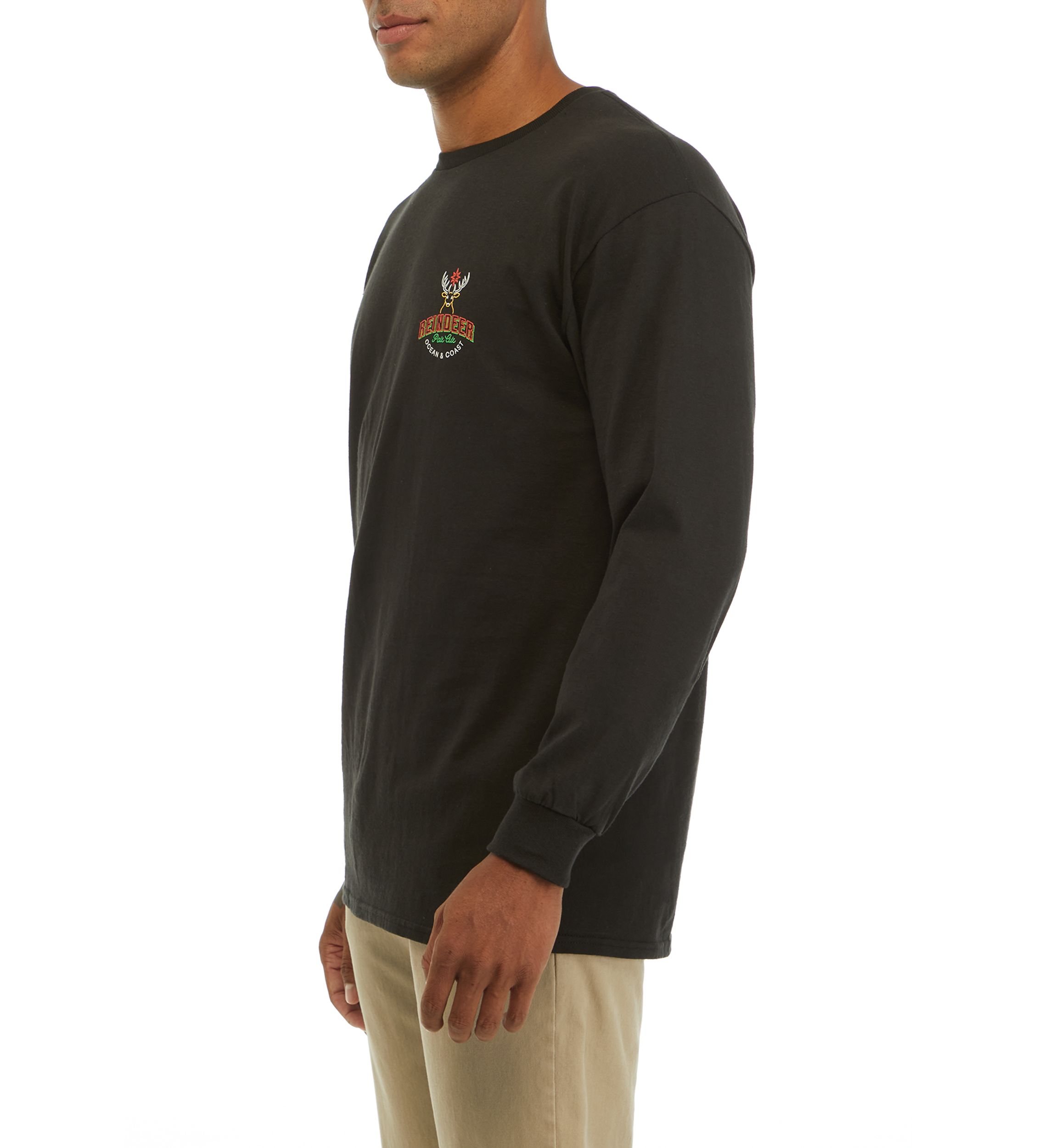 Long Sleeve Holiday Reindeer Pale Ale Graphic T-Shirt