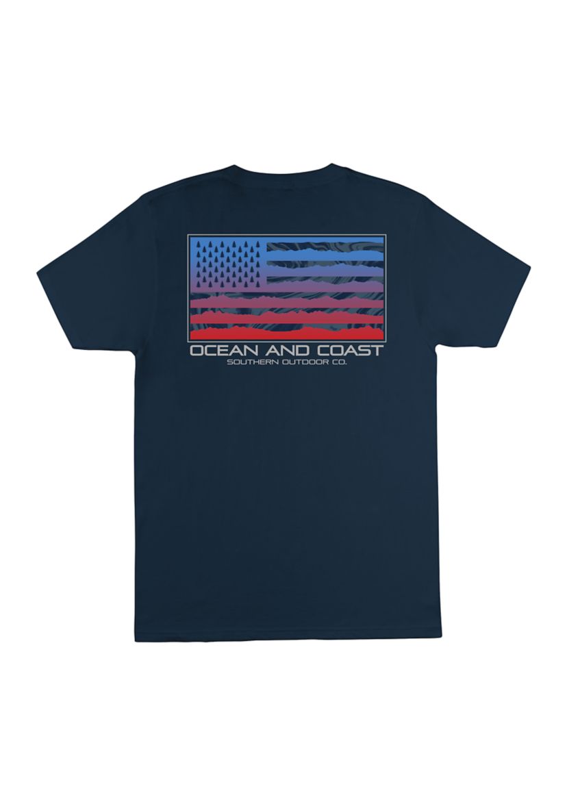 Fish Flag Short Sleeve Graphic T-Shirt 