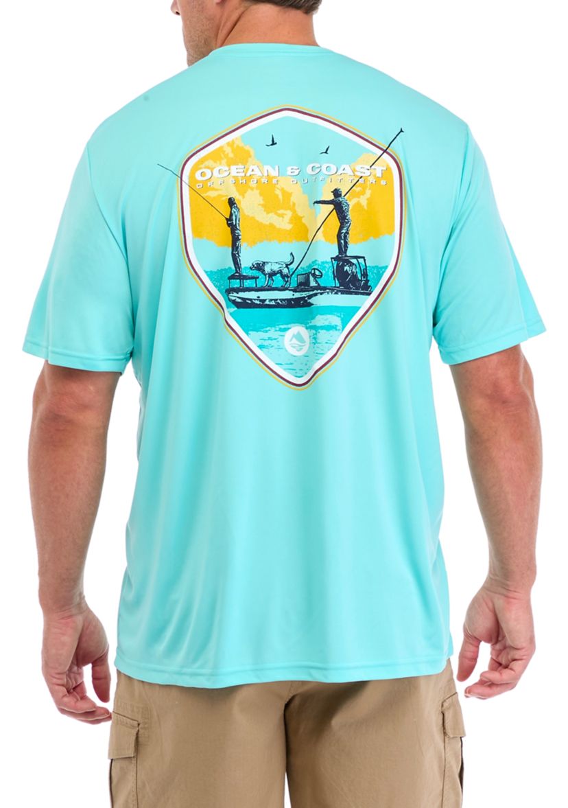 Big & Tall Short Sleeve Transit Flat Boat Graphic T-Shirt
