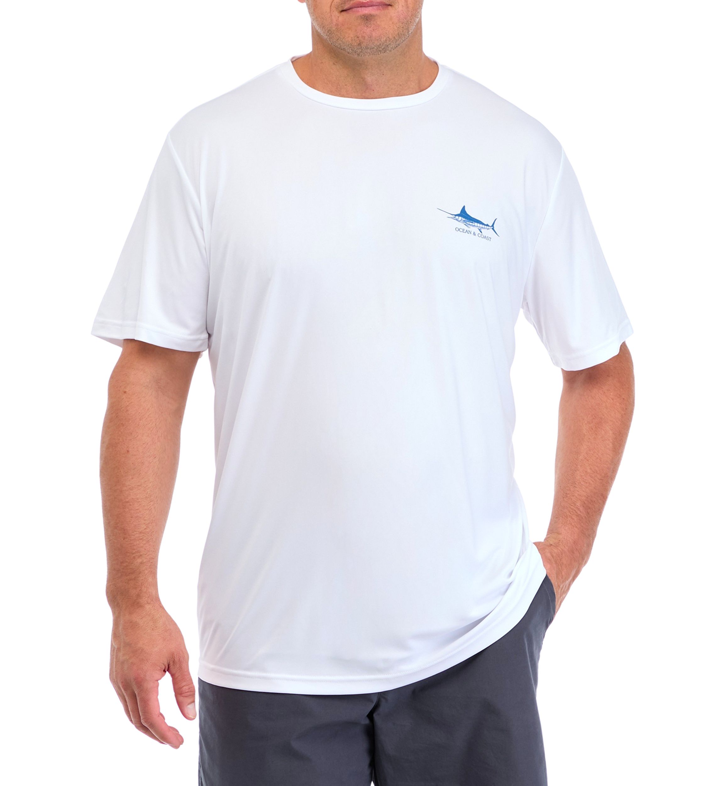 Big & Tall Short Sleeve Parry Marlin Flag Graphic T-Shirt