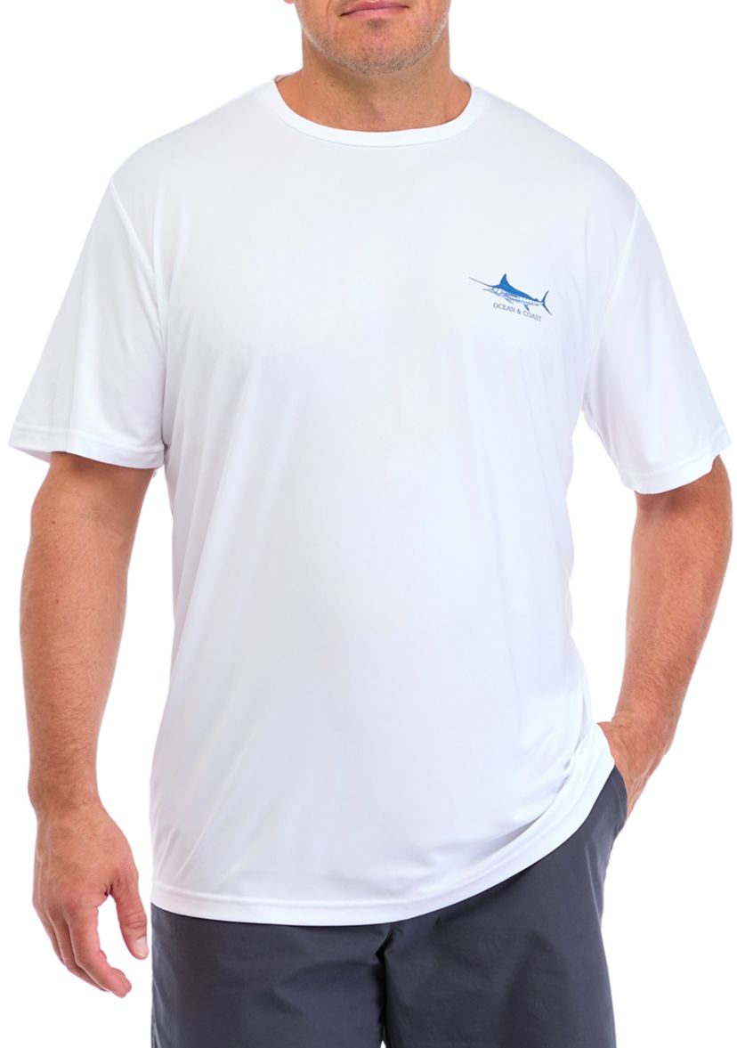 Big & Tall Short Sleeve Parry Marlin Flag Graphic T-Shirt