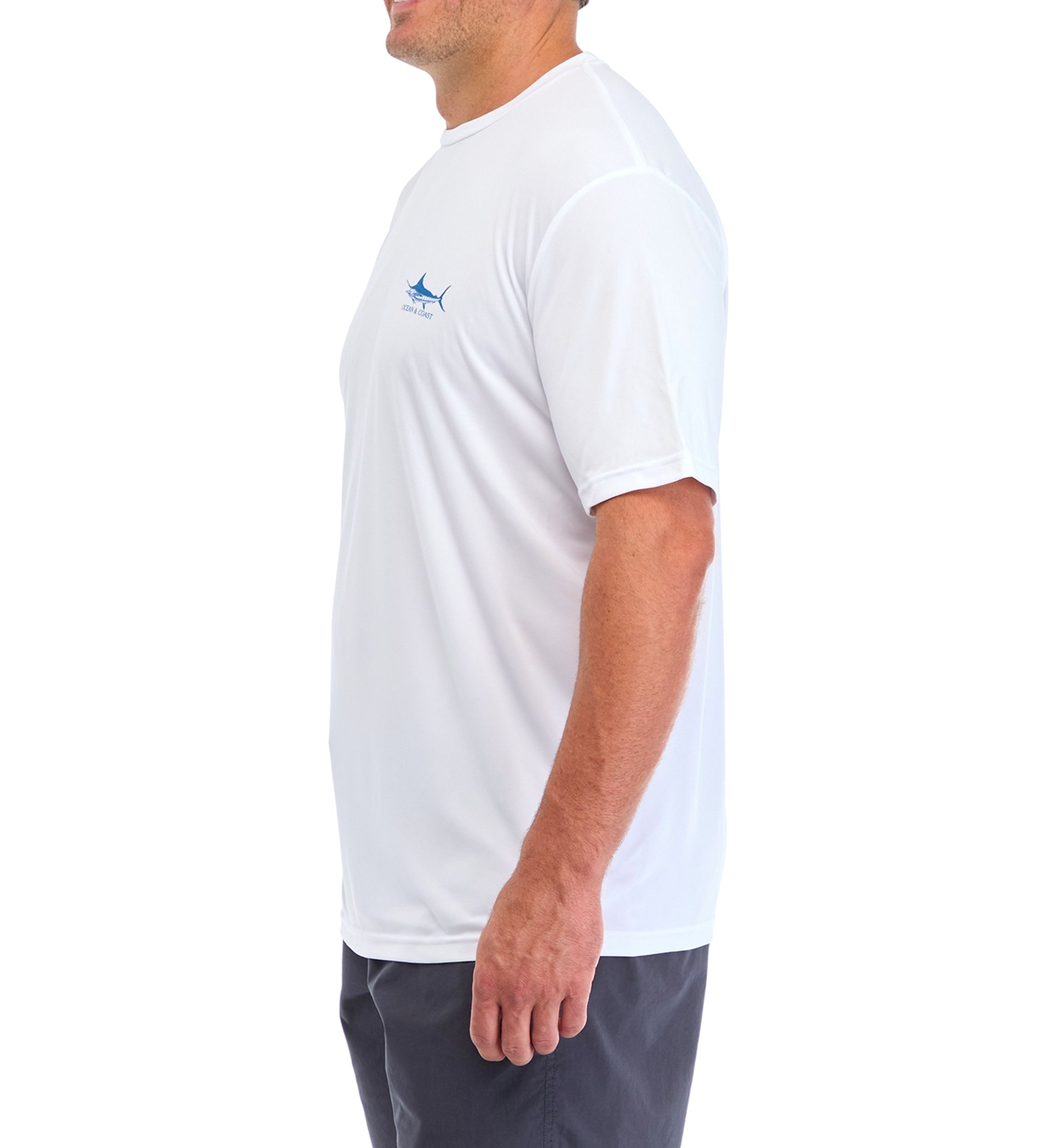 Big & Tall Short Sleeve Parry Marlin Flag Graphic T-Shirt