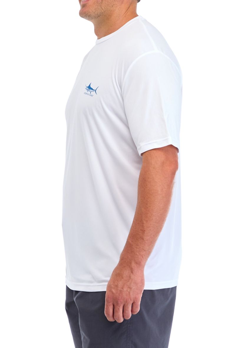 Big & Tall Short Sleeve Parry Marlin Flag Graphic T-Shirt