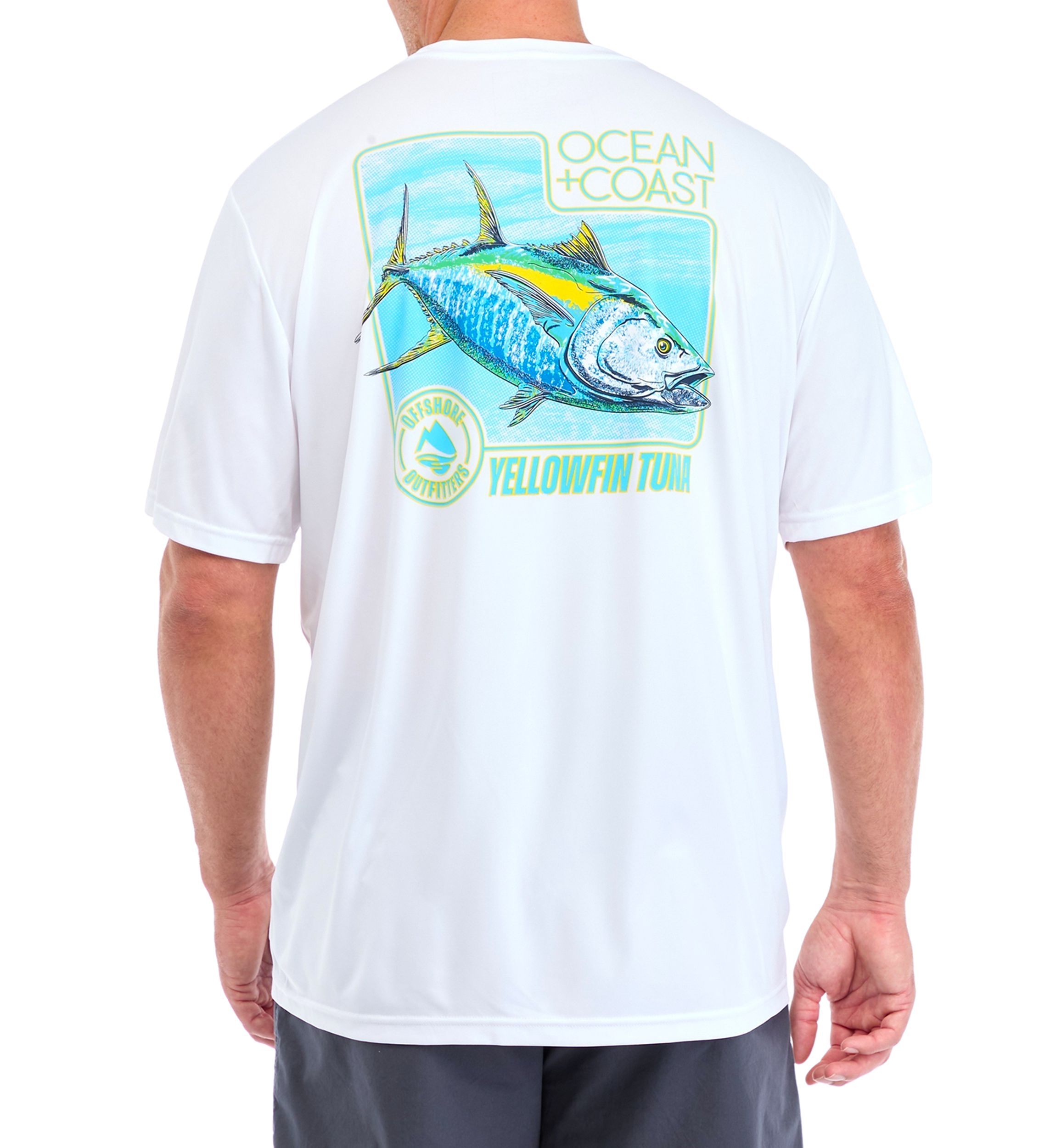 Big & Tall Short Sleeve Swimmer Yellowfin Tuna Graphic T-Shirt
